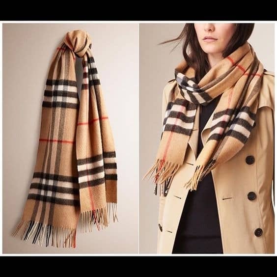 burberry check scarf